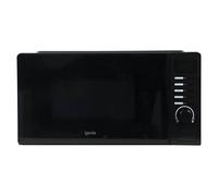 Igenix 20L 700W Black Digital Microwave - 8 Auto Cook Programmes, 5 Power Levels, Defrost Setting, 60-Min Timer, Push Button Door, 245mm Turntable - IGMS02070B