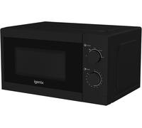 Igenix 20L 800W Black Manual Microwave - 5 Power Levels, Defrost Setting, 35-Min