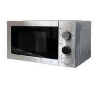 Igenix 20L 800W Stainless Steel Manual Microwave - 5 Power Levels, Defrost Setting, 35-Min Timer, Push Button Door, 255mm Turntable - IGMS02081SS
