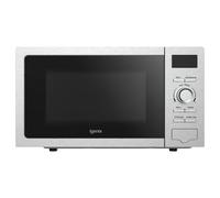 Igenix 20L 800W Stainless Steel Digital Microwave - 8 Auto Cook Programmes, 5 Power Levels, Defrost Setting, 60-Min Timer, Push Button Door, 255mm Turntable - IGMS02080SS