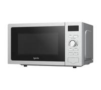 Igenix 20L 800W Stainless Steel Digital Microwave - 8 Auto Cook Programmes, 5 Power Levels, Defrost Setting, 60-Min Timer, Push Button Door, 255mm Turntable - IGMS02080SS