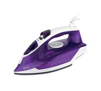 Igenix IG3122 PowerSteam Vertical Steam Iron, Ceramic Non-Stick Soleplate, 250 ml Water Tank Capacity, 2200 W, Purple/White