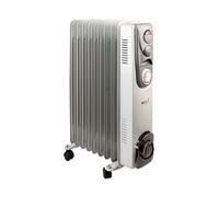 Oil Filled Radiator 2kW Timer Control White (Variable thermostat with timer control) CR2T