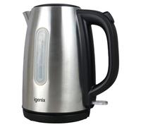 Igenix 3000W Jug Kettle, Water Level Window, Auto Shut Off, Boil-Dry Protection, 360° Cordless Base, Stainless Steel, IGK01766SS, (1.7 Manual)