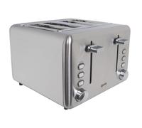 4 Slice Toaster, Adjustable Browning , Defrost, Stainless Steel, Igenix IG3204