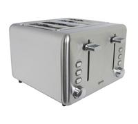 4 Slice Toaster, Adjustable Browning , Defrost, Stainless Steel, Igenix IG3204