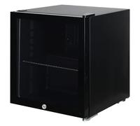 Igenix 48L Tabletop Drinks Fridge, Mini Bar Fridge with Lock, 0 to 10C, Compact Beverage Cooler, Reversible Door, IGBF046TTB, Black