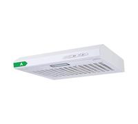 Igenix 60cm Visor Cooker Hood 72W, Energy Rating B, 212 m³/h Extraction, 3 Speeds, LED Light, Under Cabinet Kitchen Extractor Fan (White)