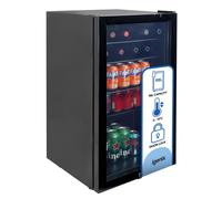 Igenix 98L Under Counter Drinks Fridge, Glass Door Refrigerator with L