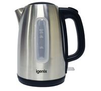 Igenix IG7731 Cordless Electric Jug Kettle, Easy Open Lid and Removable, Washable Filter for Easy Cleaning, 2200 W, Stainless Steel