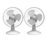 Igenix 9 Inch Desk Fans Pack of 2, White