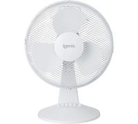 Igenix DF1210 Portable Fan, 12-Inch, 35 W, White (Pack of 2)