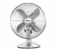 IGENIX DF1250 Portable 12" Desk Fan - Silver, Silver/Grey
