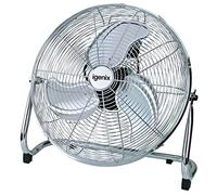 Igenix DF1800 18" High Velocity Floor Standing Fan - Powerful Air Circulator with 3 Speed Settings, Adjustable Tilt Head, Free Standing Fan for Gym, Home, Garage & Office, Chrome