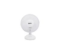 Igenix DF9010 Portable 2-Speed Fan with Tilt Action/Quiet Operation and Mesh Safety Grill, 9-Inch, 30 W, White (Pack of 3)