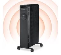 Igenix Digital Oil Filled Radiator Heater, 2kW/2000 W in Black Igenix Black