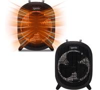 Igenix Fan Heater 2000W Electric Upright 2 Heat Settings Black