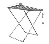 Igenix IGHA068S Electric Heated Clothes Airer with Foldable Legs, Aluminium Indoor Clothes Drier Rack, 8 Heated Tubes, 2 Metre Cord