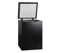 Igenix IG100B Freestanding Chest Freezer, 99 Litre Capacity with Freezer Basket, Suitable for Outbuildings and Garages, Black