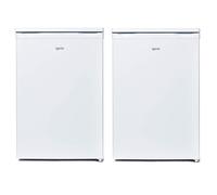 Igenix Freestanding Under Counter Larder Fridge & Freezer Set, Reversible Doors, 55cm Wide, White
