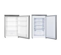 Igenix Freestanding Under Counter Larder Fridge & Freezer Set, Reversible Doors, 55cm Wide, Inox