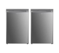 Igenix Freestanding Under Counter Larder Fridge & Freezer Set, Reversible Doors, 55Cm Wide, Silver