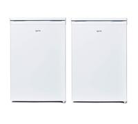 Igenix Freestanding Under Counter Larder Fridge & Freezer Set, Reversible Doors, 55cm Wide, White