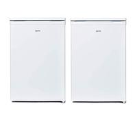 Igenix Freestanding Under Counter Larder Fridge & Freezer Set, Reversible Doors, 55cm Wide, White