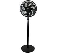 Igenix Height Adjustable Fan Main 3 Speeds113 cm Black IGFP012B 30.48 cm Diameter