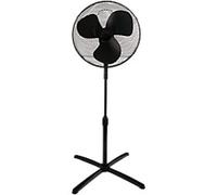 igenix Height Adjustable Pedestal Fan Main 3 Speeds 124 cm Black DF1655BL 40.6 cm