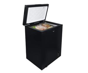 Igenix IG100B Freestanding Chest Freezer, 99 Litre, Black | Freezer Basket, Suitable for Outbuildings and Garages