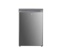 Igenix IG255X Freestanding Under Counter Larder Fridge with 2 Adjustable Glass Shelves, 1 Salad Drawer with Shelf On Top, Reversible Door, 127 Litre Capacity, 55 cm Wide, Inox