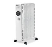 Igenix IG2620 Oil Filled Radiator, 2kW/2000W 9 Fin Electric Low Energy Heater with 3 Adjustable Heat Settings & Overheat Protection, 2000 W, White