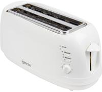 Igenix Ig3020, 4 Slice Toaster, Removable Crumb Tray, White