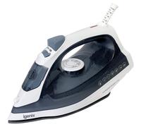 Igenix IG3116 PowerSteam Lite Vertical Steam Iron, Ceramic Non-Stick Soleplate, 220 ml Water Tank Capacity, 1600 W, Self Cleaning, 1.9m Cord, Blue/White