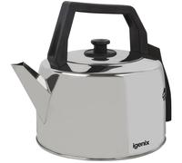 Igenix IG4350 2200W Traditional Corded 3.5L Catering Kettle - Stainless Steel, Silver