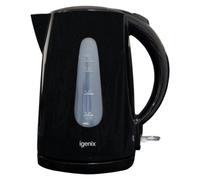 Igenix IG7250 1.7L Jug Kettle - Black, Black