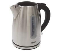 Igenix IG7251 Cordless Jug Kettle, 1.7 Litre, 3000 W, Stainless Steel