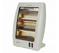 Igenix IG9509 Portable Upright Halogen Heater 800W, White - 2 Heat Settings, Auto Cut-Off, Anti-Tilt