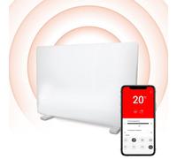 Igenix IG9521WIFI Smart Glass Panel Heater 2000 W with Amazon Alexa, Free Standing or Wall Mountable Heater with Day and Weekly Timer, White