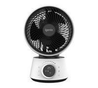 Igenix IGFD4009W Air Circulator Turbo Fan with 360° Horizontal & 90° Vertical Oscillation for Optimal Air Circulation, Turbo Design for Powerful Airflow, 12 Hour Timer, 9 Inch, White