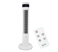 Igenix IGFD6035W Oscillating Digital Tower Fan, 35 Inch, Remote Control, 12 Hour Timer, 3 wind speed settings, Touch button control, Floor Standing for Home & Office, White