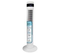 Igenix IGFD6035W Oscillating Digital Tower Fan, 35 Inch, Remote Control, 12 Hour Timer, 3 wind speed settings, Touch button control, Floor Standing for Home & Office, White