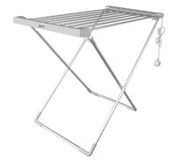 Igenix IGHA068S Electric Heated Clothes Airer with Foldable Legs, Aluminium Indoor Clothes Drier Rack, 8 Heated Tubes, 2 Metre Cord