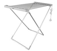 Igenix IGHA068S Electric Heated Clothes Airer with Foldable Legs, Aluminium Indoor Clothes Drier Rack, 8 Heated Tubes, 2 Metre Cord