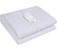 Igenix Heated Underblankets - 9 Heat Settings, 9-Hour Timer, Overheat Protection, Machine Washable, Detachable Controller, Elastic Straps (White, Double)