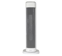 Igenix IGHT020DW Oscillating Tower Fan Heater With 15 Hour Timer and 30 Second Auto Delay Shutdown, 2000 W, 3 Heat Modes, Overheat Protection, Touch Button and Remote Control