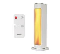 Igenix Oscillating Tower Heater with Remote Control, 2000W, White