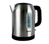 Igenix IGK01022SS Cordless Electric Jug Kettle, 2200 Watt Rapid Boil, 1 Litre Capacity, 360° Base, Cord Storage, Removeable, Washable Filter, Boil Dry Protection, Stainless Steel