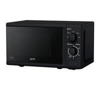 Igenix IGM0820B Solo Manual Microwave, 5 Power Levels And Defrost Function, 35 Minute Timer, 800 W, 20 Litre, Black